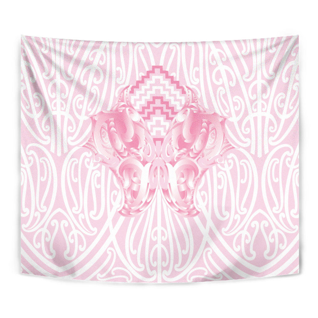 Aotearoa Kowhaiwhai Poutama Pink Motif Tapestry LT9 - Polynesian Pride