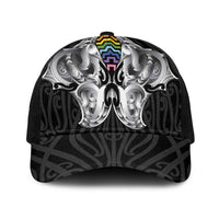 Aotearoa Kowhaiwhai Poutama Rainbow Motif Baseball Net Cap