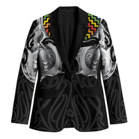 Aotearoa Kowhaiwhai Poutama Rainbow Motif Blazer