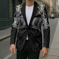 Aotearoa Kowhaiwhai Poutama Rainbow Motif Blazer
