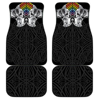 Aotearoa Kowhaiwhai Poutama Rainbow Motif Car Mats LT9 - Polynesian Pride