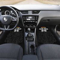 Aotearoa Kowhaiwhai Poutama Rainbow Motif Car Mats LT9 Set 2pcs - Front Rainbow - Polynesian Pride