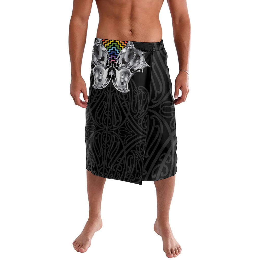 Aotearoa Kowhaiwhai Poutama Rainbow Motif Lavalava LT9 Rainbow - Polynesian Pride