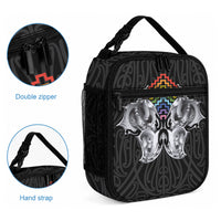 Aotearoa Kowhaiwhai Poutama Rainbow Motif Lunch Bag LT9 - Polynesian Pride