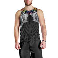 Aotearoa Kowhaiwhai Poutama Rainbow Motif Men Tank Top LT9 - Polynesian Pride