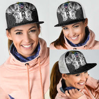 Aotearoa Kowhaiwhai Poutama Rainbow Motif Mesh Trucker Cap