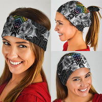 Aotearoa Kowhaiwhai Poutama Rainbow Motif Neck Gaiter LT9 - Polynesian Pride