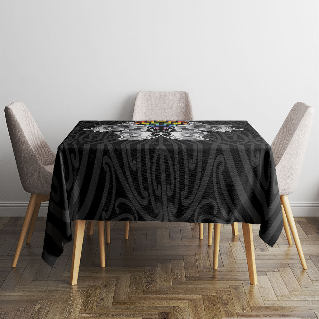 Aotearoa Kowhaiwhai Poutama Rainbow Motif Tablecloth LT9 - Polynesian Pride