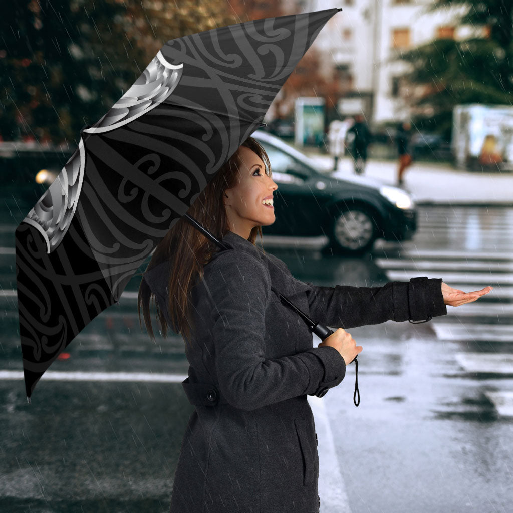 Aotearoa Kowhaiwhai Poutama Rainbow Motif Umbrella LT9 - Polynesian Pride