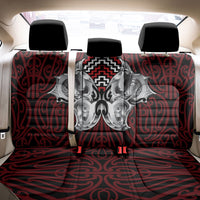 Aotearoa Kowhaiwhai Poutama Red Motif Back Car Seat Cover LT9 - Polynesian Pride