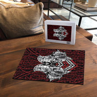 Aotearoa Kowhaiwhai Poutama Red Motif Puzzle LT9 - Polynesian Pride