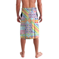 Aotearoa Kowhaiwhai Taniko Patchwork Rainbow Motifs Lavalava