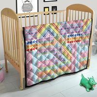 Aotearoa Kowhaiwhai Taniko Patchwork Rainbow Motifs Quilt