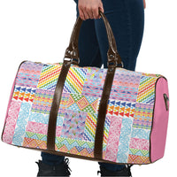Aotearoa Kowhaiwhai Taniko Patchwork Rainbow Motifs Travel Bag LT9 - Polynesian Pride