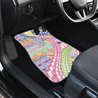 Maori Kowhaiwhai Taniko Patchwork Rainbow Motifs Car Mats LT9 - Polynesian Pride