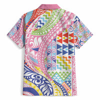 Maori Kowhaiwhai Taniko Patchwork Rainbow Motifs Hawaiian Shirt LT9 - Polynesian Pride