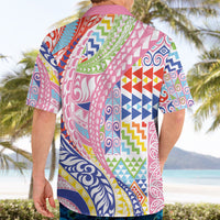 Maori Kowhaiwhai Taniko Patchwork Rainbow Motifs Hawaiian Shirt LT9 - Polynesian Pride