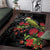 Meri Kirihimete Kakapo Area Rug Black Silver Fern Christmas Vibe