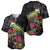 Meri Kirihimete Kakapo Baseball Jersey Black Silver Fern Christmas Vibe