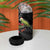 Meri Kirihimete Kakapo 4 in 1 Can Cooler Tumbler Black Silver Fern Christmas Vibe