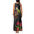 Meri Kirihimete Kakapo Family Matching Tank Maxi Dress and Hawaiian Shirt Black Silver Fern Christmas Vibe