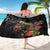 Meri Kirihimete Kakapo Sarong Black Silver Fern Christmas Vibe
