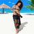 Meri Kirihimete Kakapo Sarong Black Silver Fern Christmas Vibe