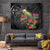 Meri Kirihimete Kakapo Tapestry Black Silver Fern Christmas Vibe