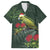 Meri Kirihimete Kakapo Family Matching Puletasi and Hawaiian Shirt Green Silver Fern Christmas Vibe