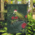 Meri Kirihimete Kakapo Garden Flag Green Silver Fern Christmas Vibe