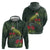 Meri Kirihimete Kakapo Hoodie Green Silver Fern Christmas Vibe