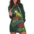 Meri Kirihimete Kakapo Hoodie Dress Green Silver Fern Christmas Vibe