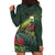 Meri Kirihimete Kakapo Hoodie Dress Green Silver Fern Christmas Vibe