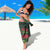 Meri Kirihimete Kakapo Sarong Green Silver Fern Christmas Vibe