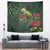 Meri Kirihimete Kakapo Tapestry Green Silver Fern Christmas Vibe