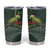 Meri Kirihimete Kakapo Tumbler Cup Green Silver Fern Christmas Vibe