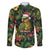 Meri Kirihimete Kakapo Family Matching Long Sleeve Bodycon Dress and Hawaiian Shirt New Zealand Christmas with Tropical Vibe