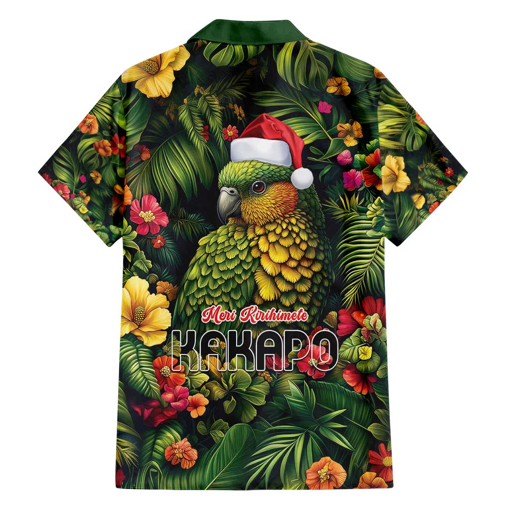 Meri Kirihimete Kakapo Family Matching Tank Maxi Dress and Hawaiian Shirt New Zealand Christmas with Tropical Vibe