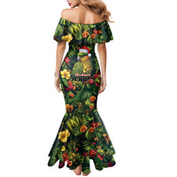 Meri Kirihimete Kakapo Mermaid Dress New Zealand Christmas with Tropical Vibe LT9 - Polynesian Pride