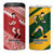 Australia-Tonga Rugby Pacific Custom 4 in 1 Can Cooler Tumbler The Kangaroos and Mate Ma'a Tonga
