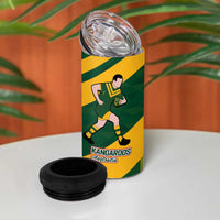 Australia-Tonga Rugby Pacific Custom 4 in 1 Can Cooler Tumbler The Kangaroos and Mate Ma'a Tonga