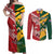 Australia-Tonga Rugby Pacific Custom Couples Matching Off Shoulder Maxi Dress and Long Sleeve Button Shirt The Kangaroos and Mate Ma'a Tonga