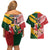 Australia-Tonga Rugby Pacific Custom Couples Matching Off Shoulder Short Dress and Hawaiian Shirt The Kangaroos and Mate Ma'a Tonga