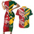 Australia-Tonga Rugby Pacific Custom Couples Matching Short Sleeve Bodycon Dress and Hawaiian Shirt The Kangaroos and Mate Ma'a Tonga