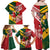 Australia-Tonga Rugby Pacific Custom Family Matching Off Shoulder Maxi Dress and Hawaiian Shirt The Kangaroos and Mate Ma'a Tonga