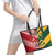 Australia-Tonga Rugby Pacific Custom Leather Tote Bag The Kangaroos and Mate Ma'a Tonga