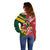 Australia-Tonga Rugby Pacific Custom Off Shoulder Sweater The Kangaroos and Mate Ma'a Tonga