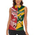 Australia-Tonga Rugby Pacific Custom Women Sleeveless Polo Shirt The Kangaroos and Mate Ma'a Tonga