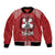 Tonga Rugby XIII Custom Bomber Jacket Mate Ma'a Tonga with Ngatu Pattern