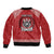 Tonga Rugby XIII Custom Bomber Jacket Mate Ma'a Tonga with Ngatu Pattern